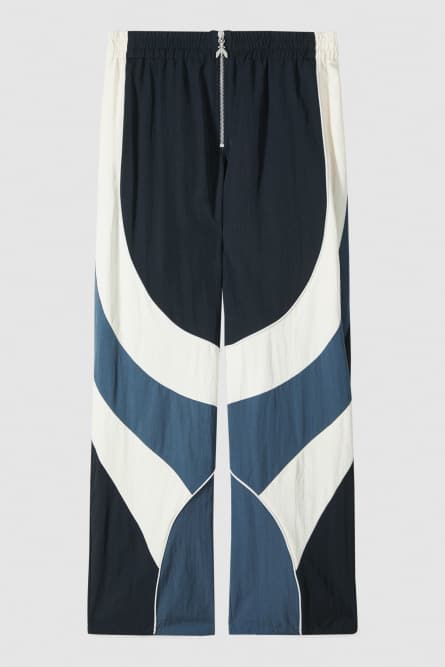 Pantalon l&eacute;ger racing color block, Multicolor, Patrizia Pepe