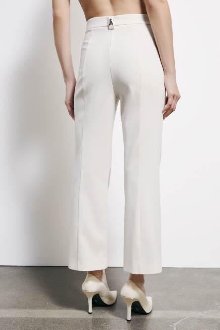 Soft crepe pants, White, Patrizia Pepe