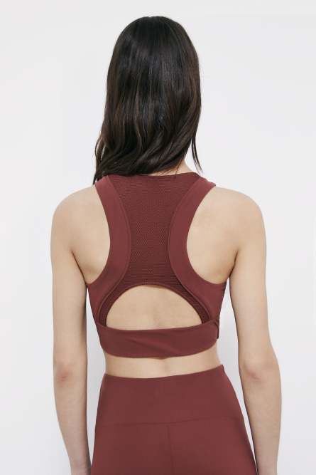 Sportliches Top aus Jersey, Braun, Patrizia Pepe