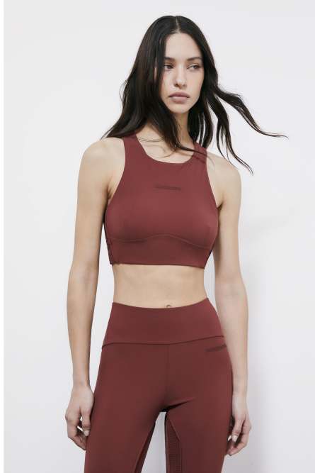 Sportliches Top aus Jersey, Braun, Patrizia Pepe