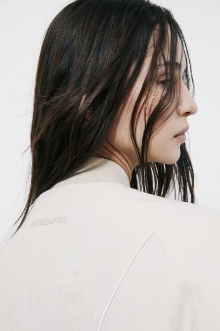 Oversized bomber jacket, White, Patrizia Pepe