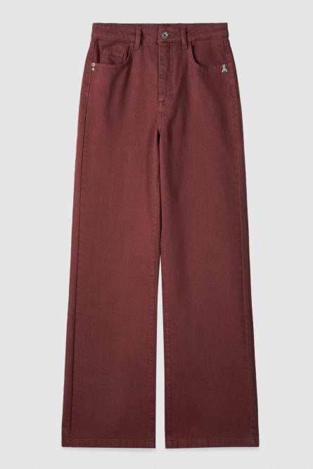 Straight high waist jeans, Brown, Patrizia Pepe