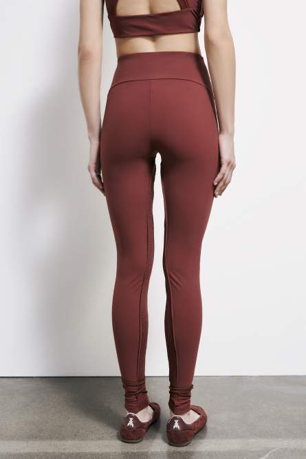 Technical jersey leggings, Brown, Patrizia Pepe