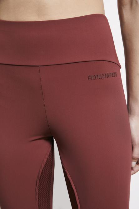 Technical jersey leggings, Brown, Patrizia Pepe