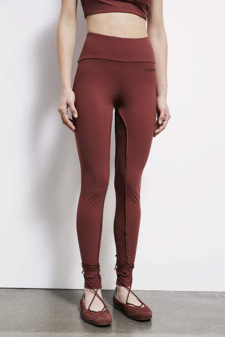 Technical jersey leggings, Brown, Patrizia Pepe