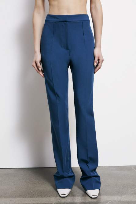 Hose Slim aus Viskose, Blau, Patrizia Pepe