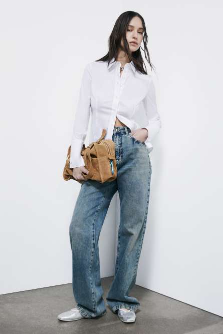 Рубашка с длинным рукавом, Белый, Patrizia Pepe