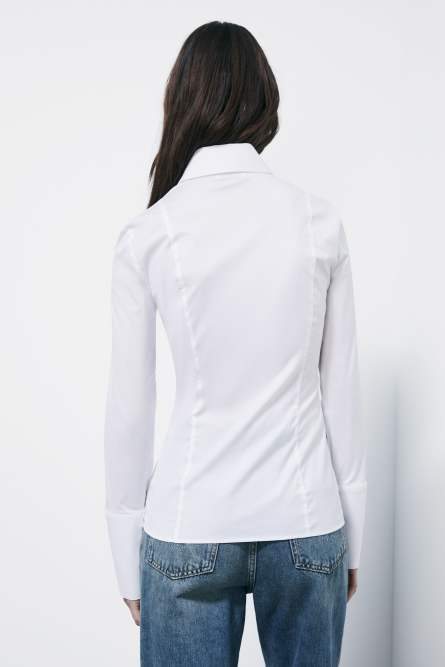 Рубашка с длинным рукавом, Белый, Patrizia Pepe