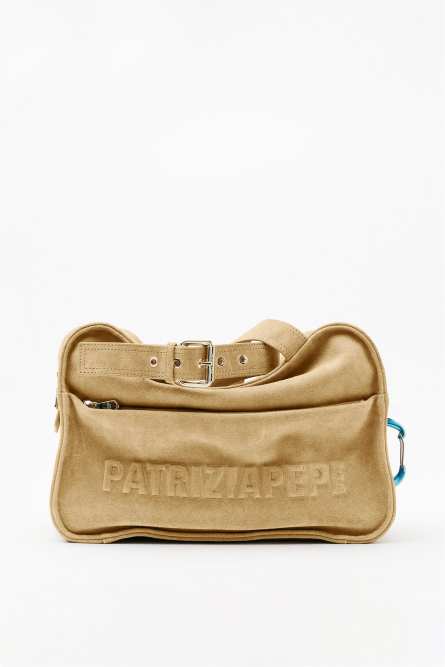 Замшевая сумка для покупок (IM)PERFECTION, Бежевый, Patrizia Pepe