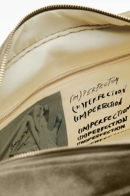 (IM)PERFECTION suede shopping bag, Green, Patrizia Pepe