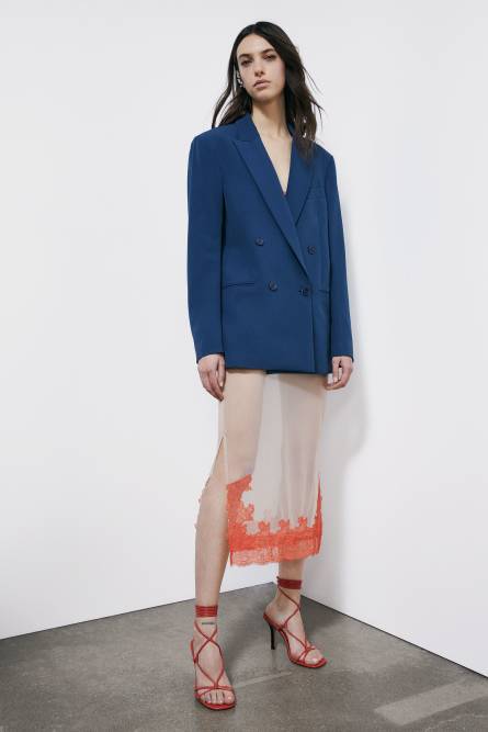 Midirock aus T&uuml;ll mit Spitzenverzierungen, Beige, Patrizia Pepe