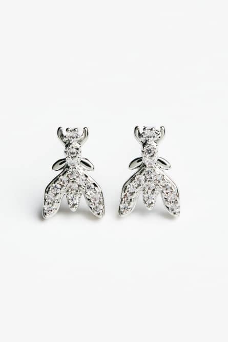 Boucles d'oreilles en laiton, Argent, Patrizia Pepe