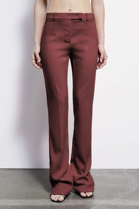 Slim crepe pants, Brown, Patrizia Pepe