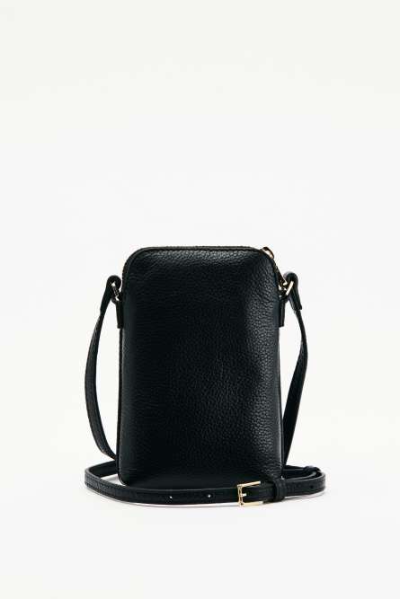 Phone holder with shoulder strap, Black, Patrizia Pepe