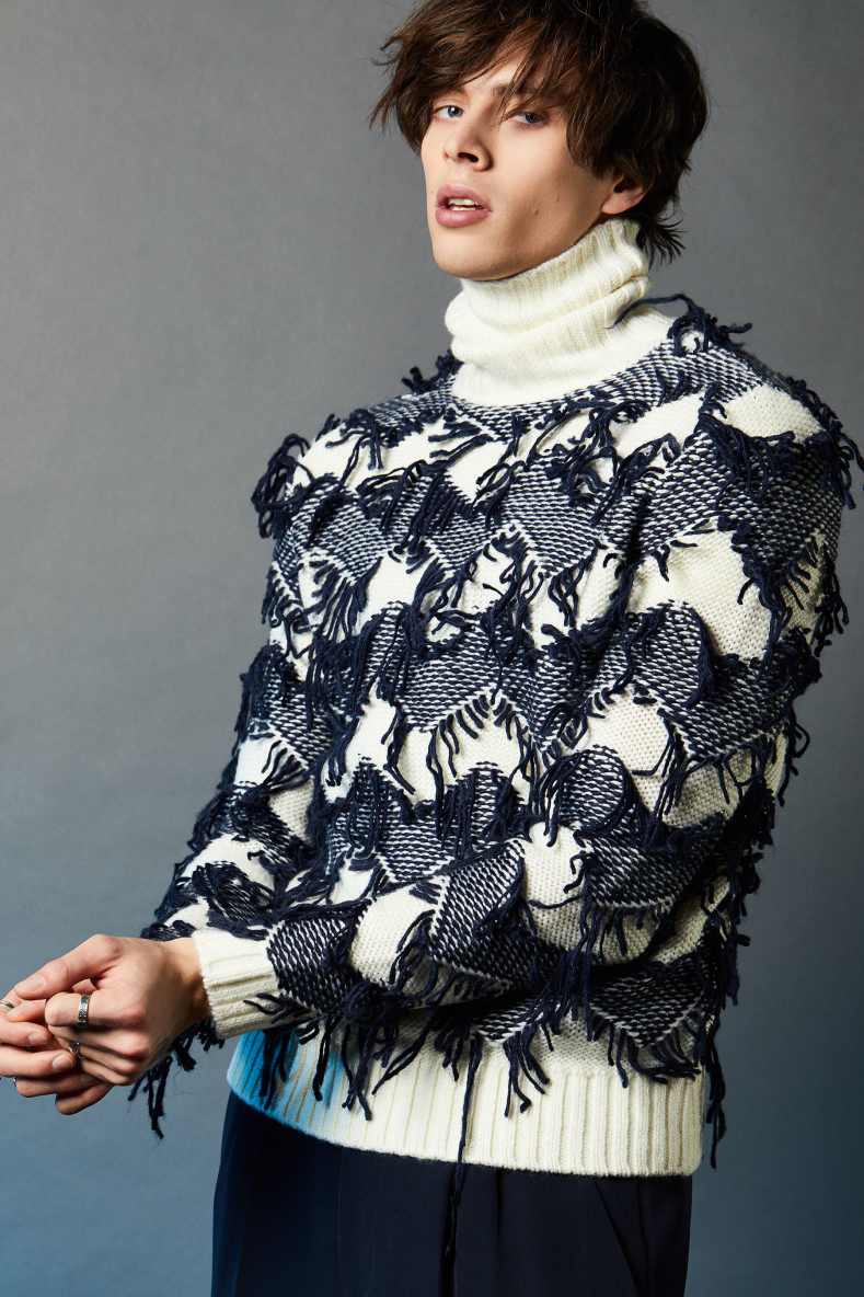 Wool blend turtleneck sweater, White, Patrizia Pepe