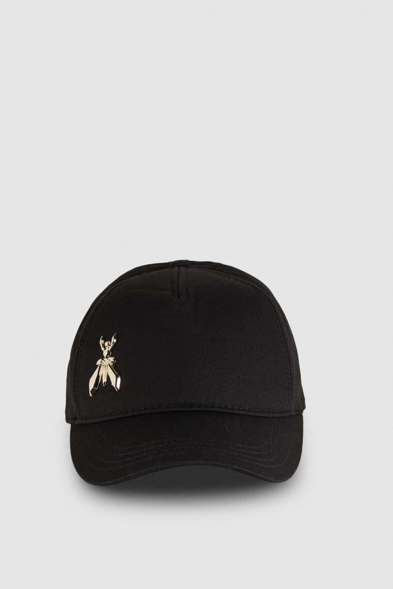 Cotton Fly Baseball Cap, Black, Patrizia Pepe