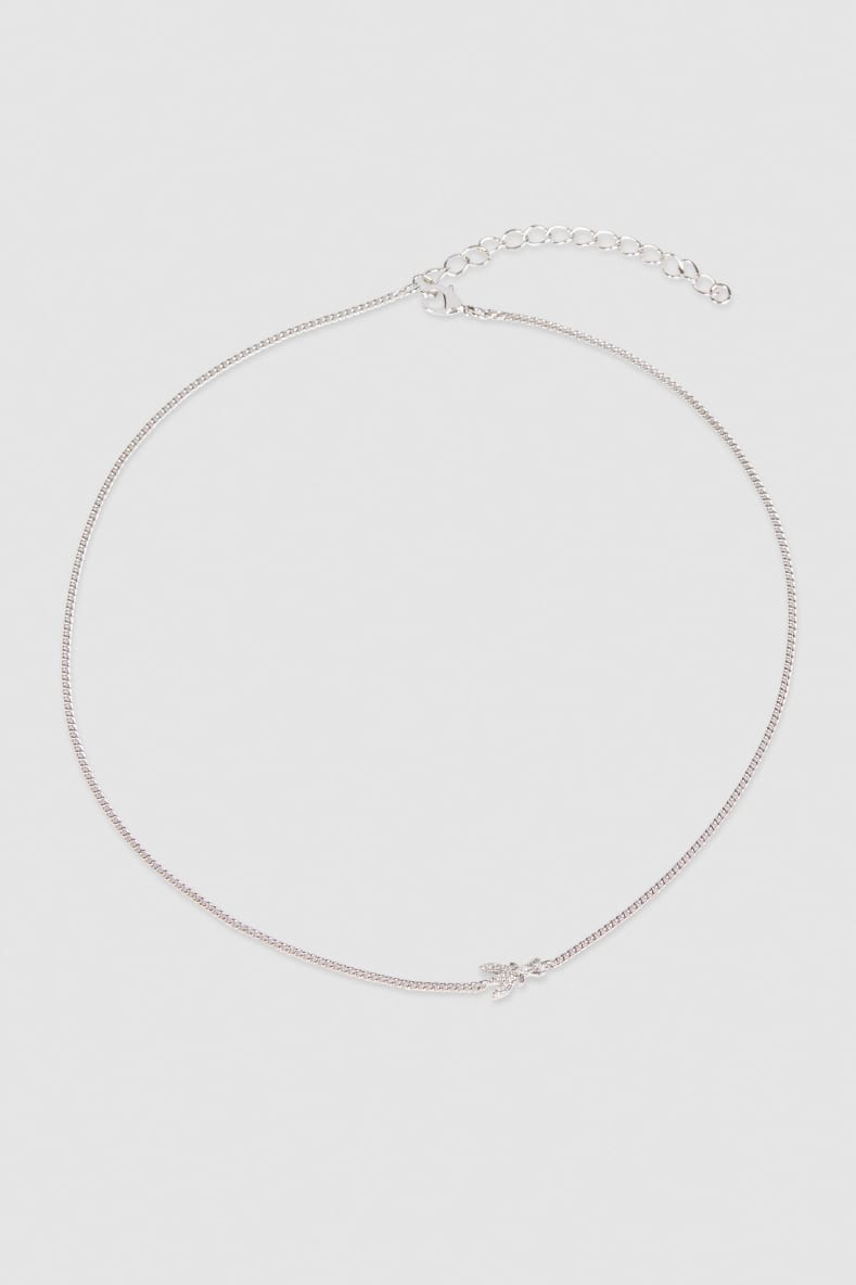 Rhinestone necklace, Silver, Patrizia Pepe