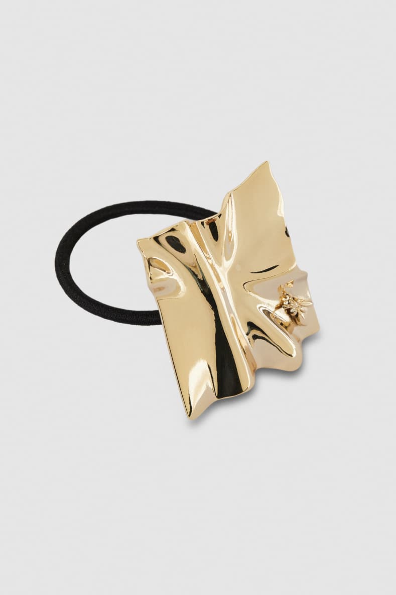 Zama hair tie, Gold, Patrizia Pepe