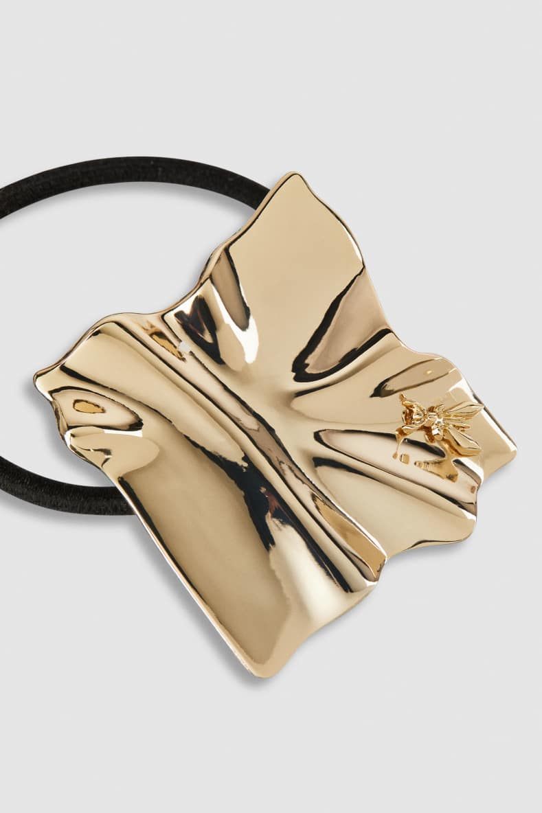 Zama hair tie, Gold, Patrizia Pepe