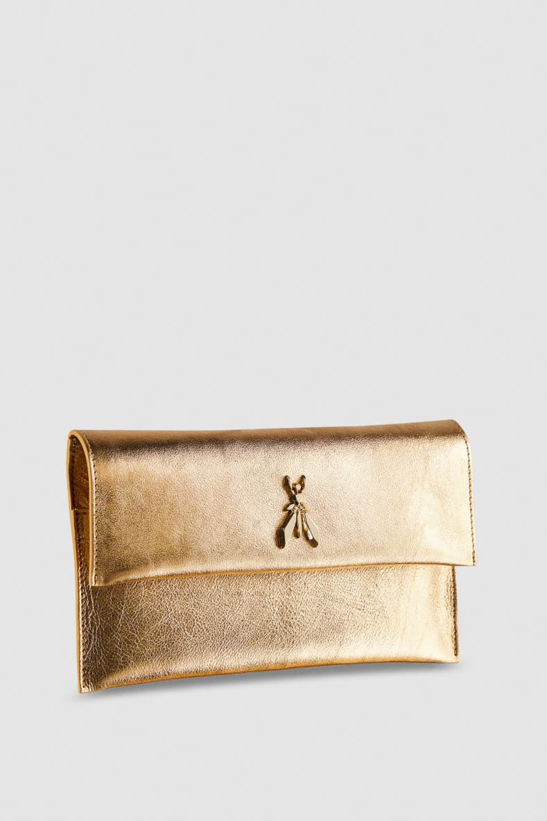 Fly ceremony clutch, Gold, Patrizia Pepe