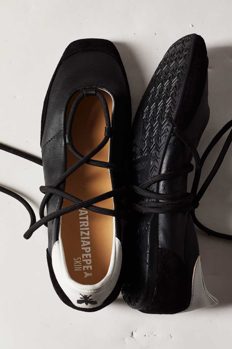 Dancing SKIN flats, Black, Patrizia Pepe