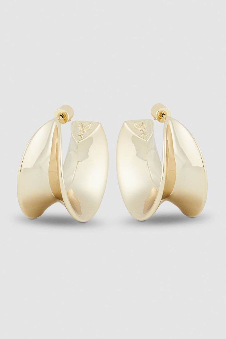 Orecchini Waves a semicerchio, Oro, Patrizia Pepe