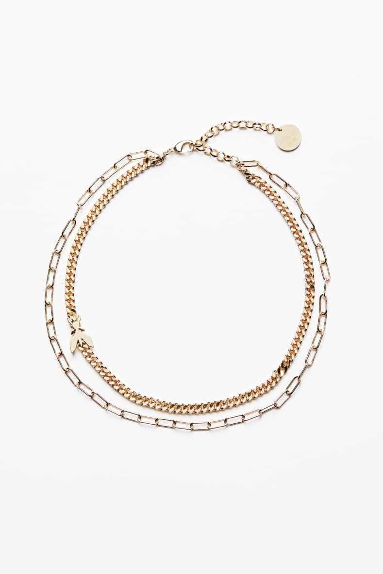 Collana Double Chain, Oro, Patrizia Pepe