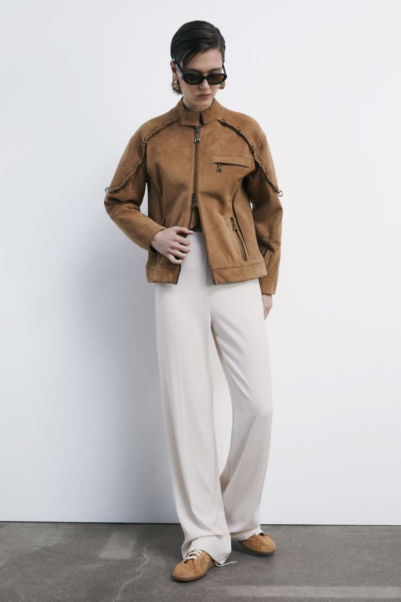 SKIN Sneakers &apos;93 in suede, Beige, Patrizia Pepe