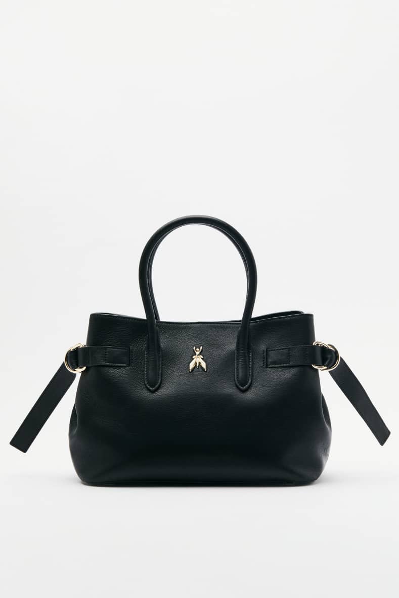 New Business handbag medium in leather, Black, Patrizia Pepe