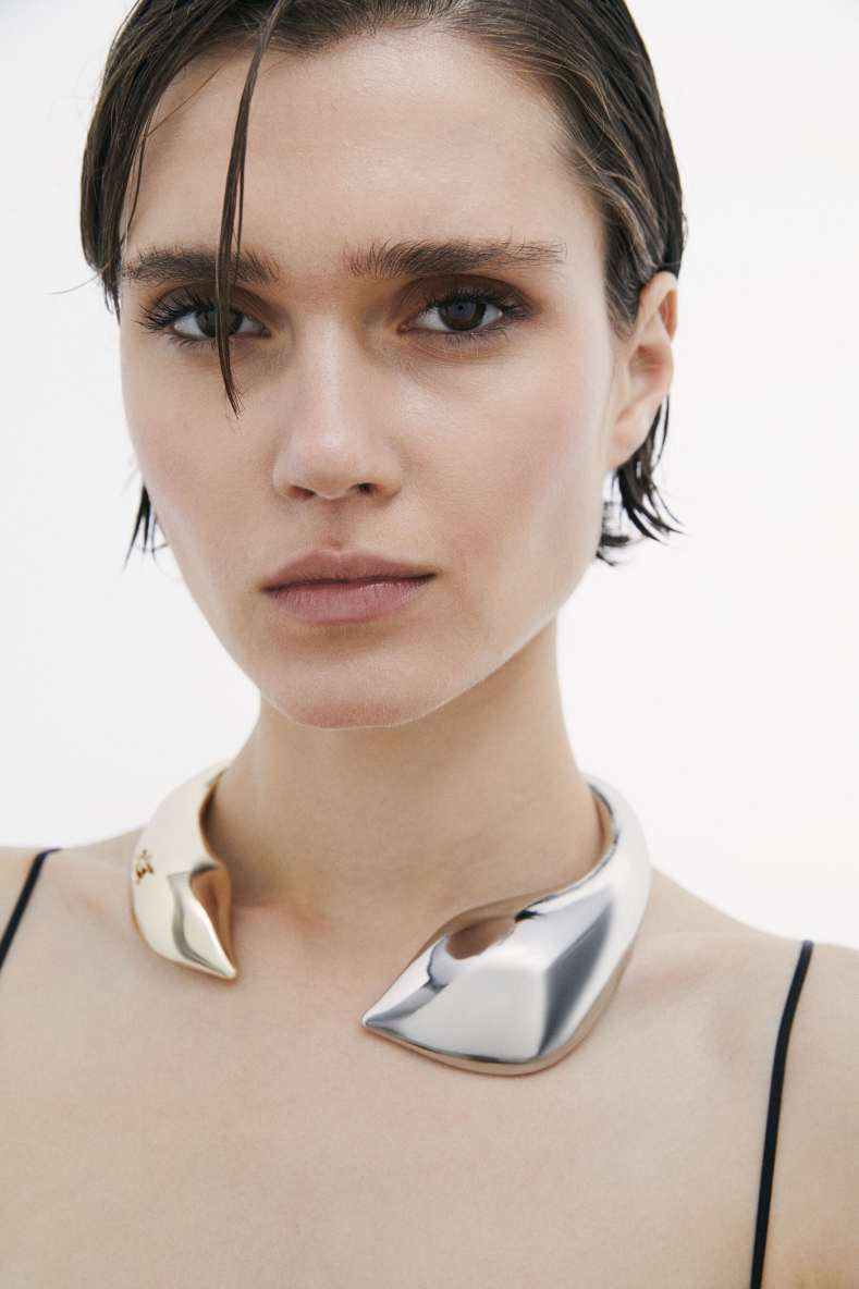 Mix Metal Finish necklace, Gold, Patrizia Pepe