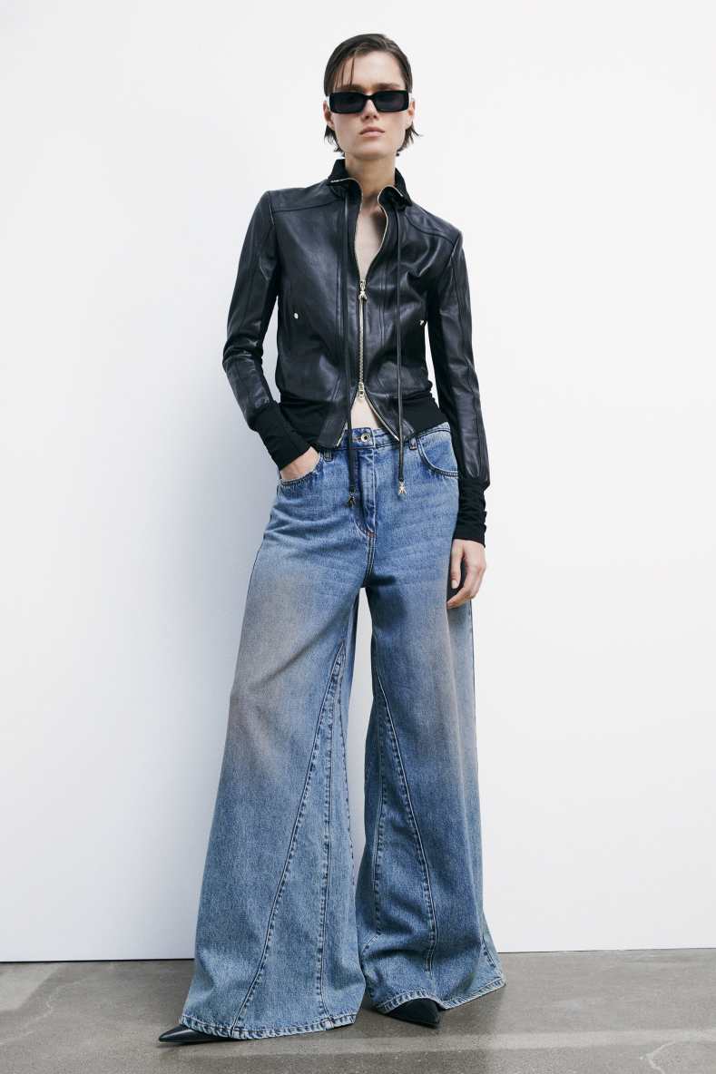 Low-waisted wide leg jeans, Blue, Patrizia Pepe