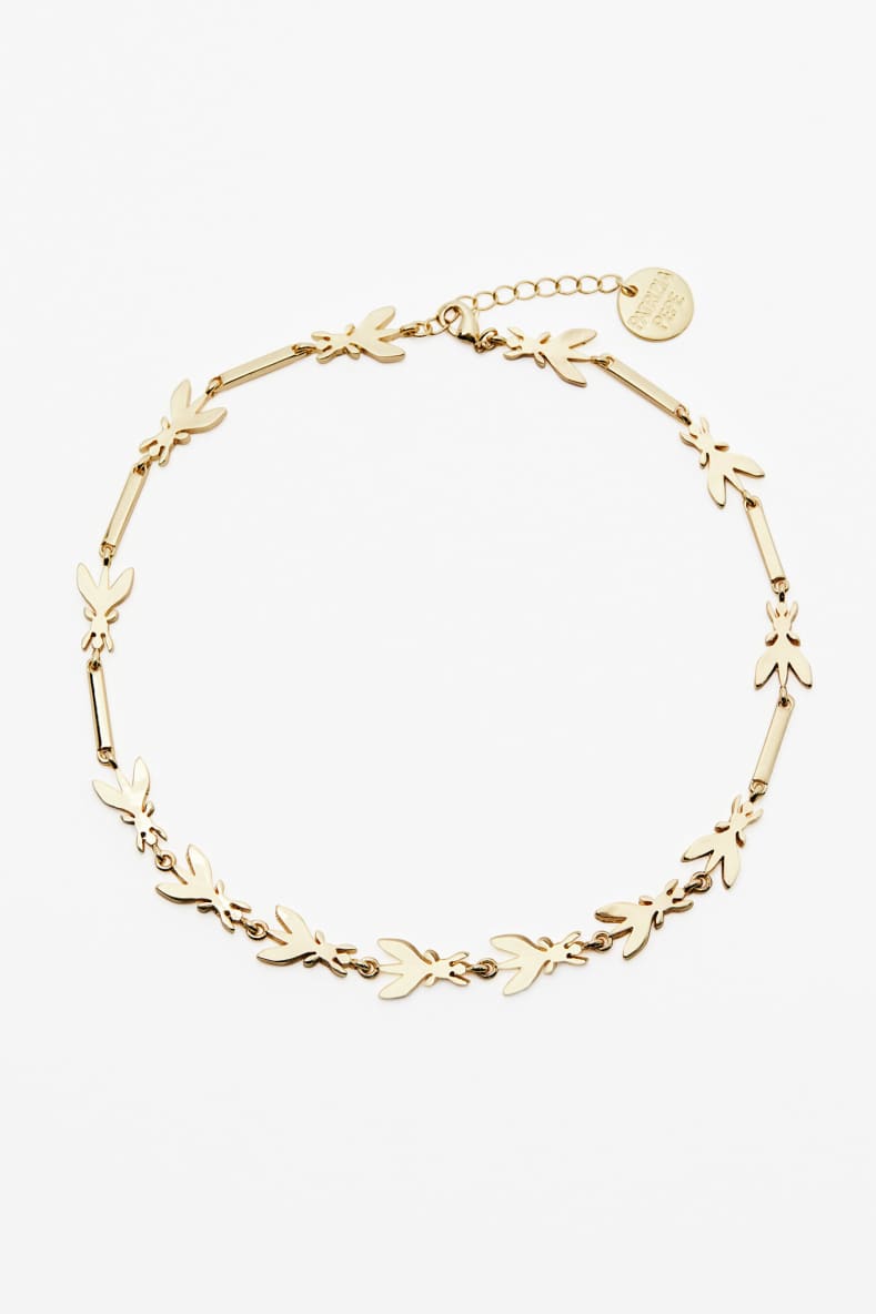 Fly jewel necklace, Gold, Patrizia Pepe