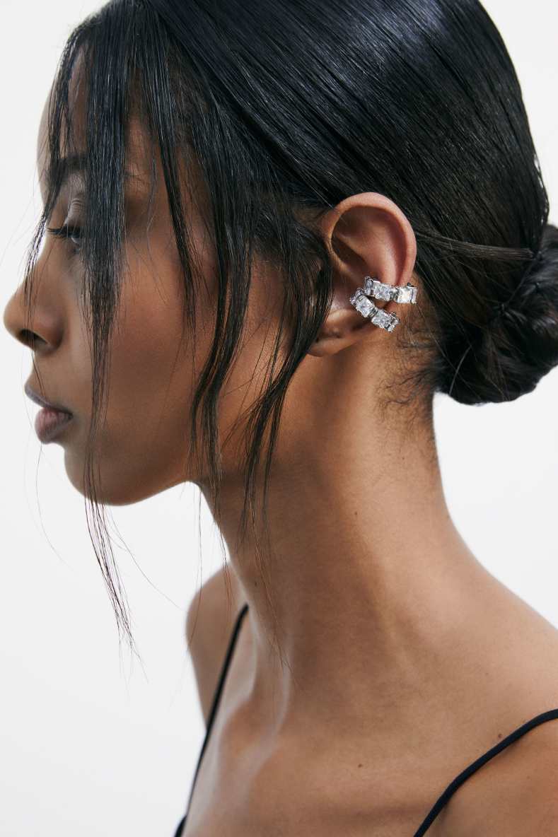 Earcuff Diamond Cut, Argento, Patrizia Pepe