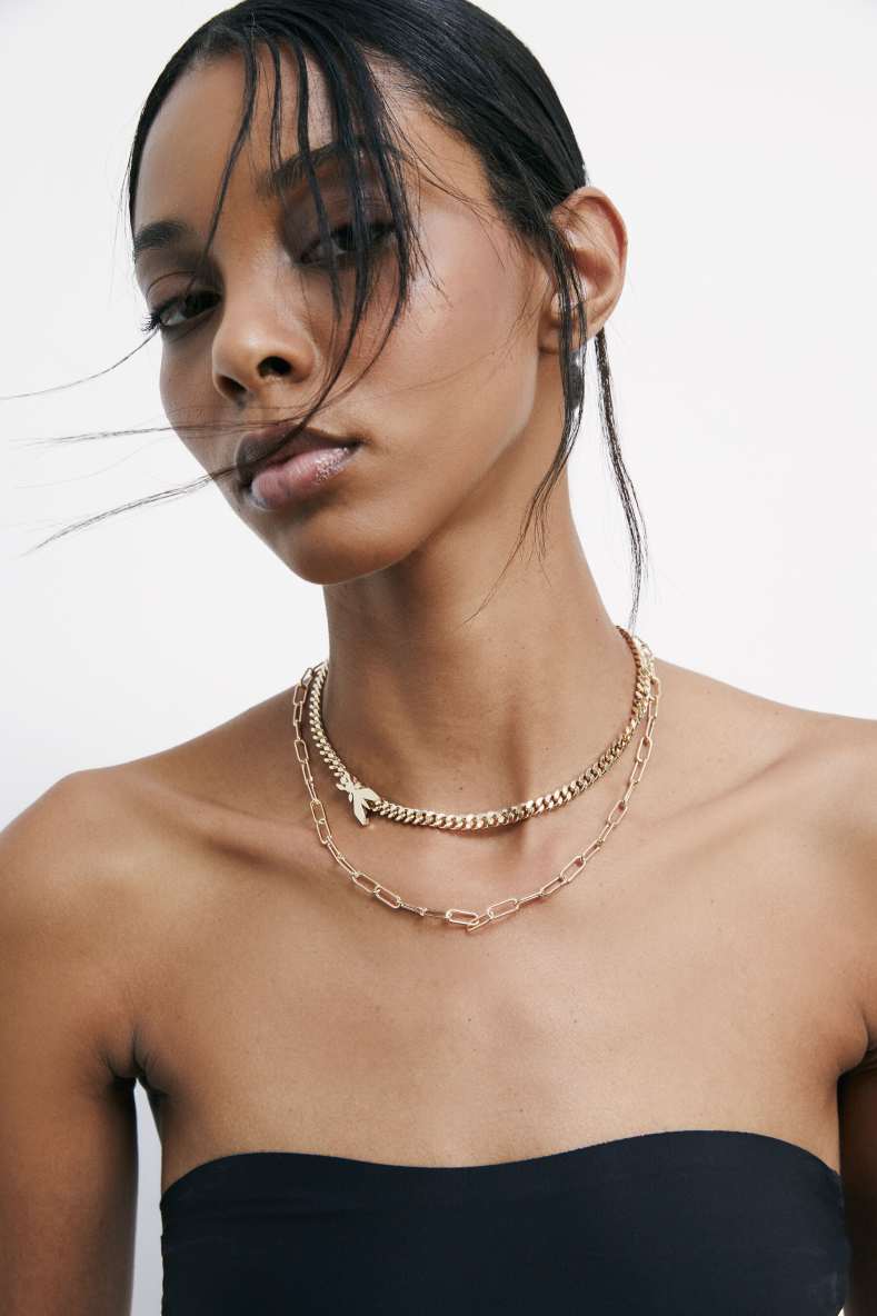 Collana Double Chain, Oro, Patrizia Pepe