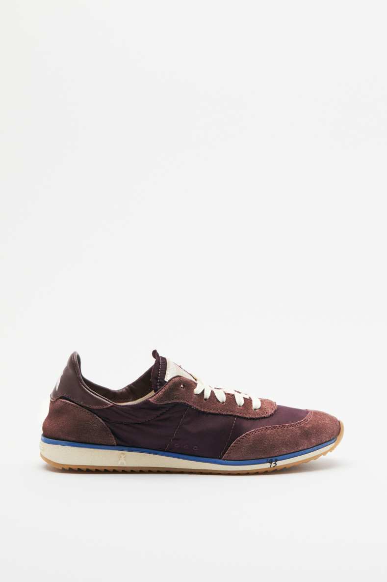 Running SKIN Sneakers &apos;93 in nylon, Brown, Patrizia Pepe