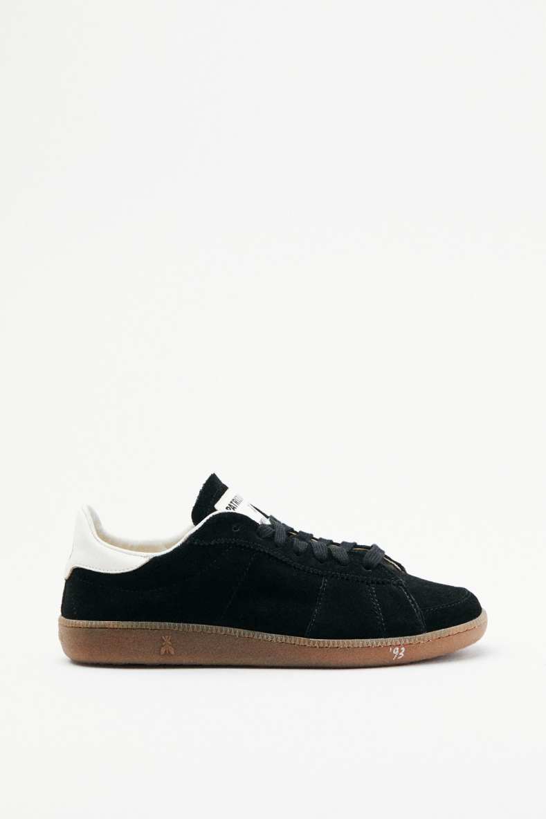 SKIN &apos;93 sneakers in suede, Black, Patrizia Pepe