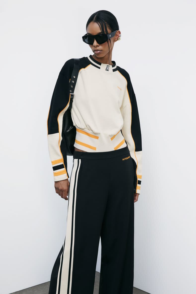 Racing body sweatshirt, White, Patrizia Pepe