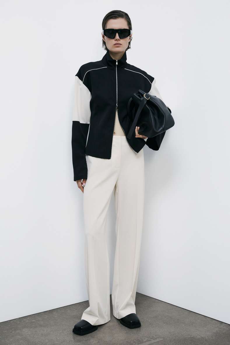 &quot;ESSENTIAL&quot; fluid pants, White, Patrizia Pepe