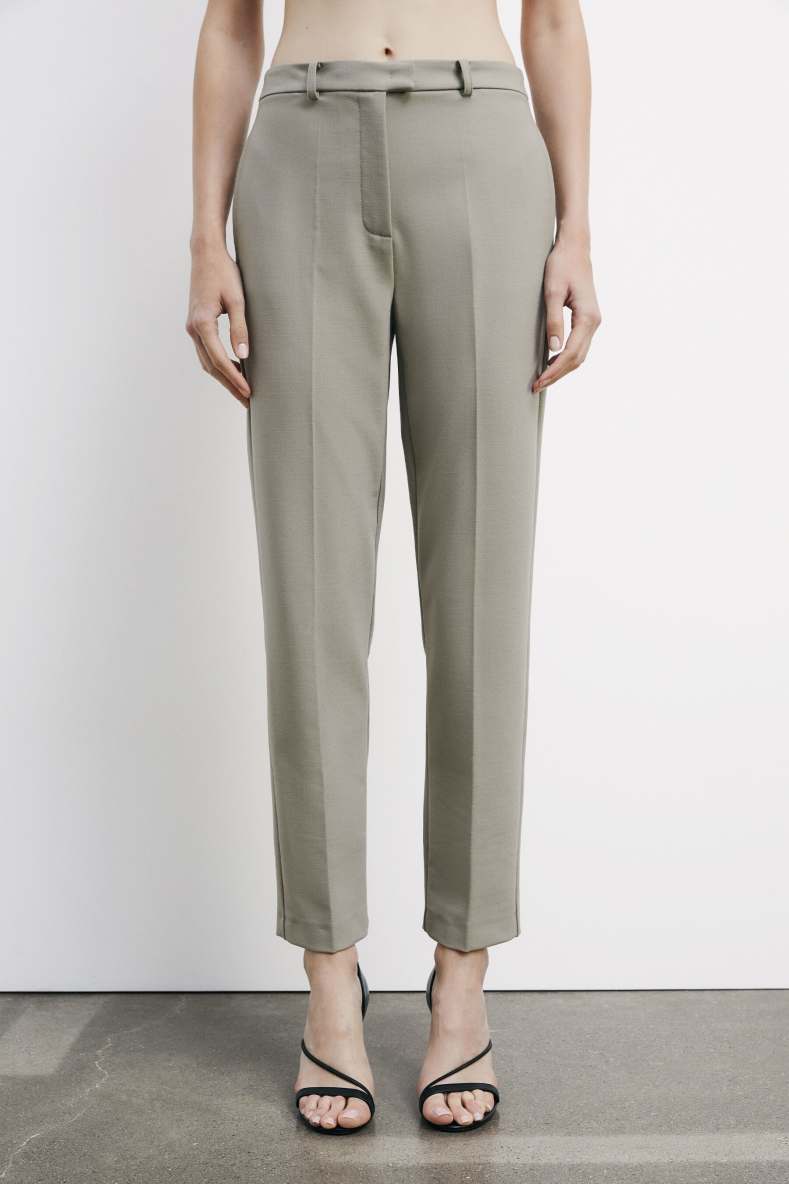 &quot;ESSENTIAL&quot; cigarette pants, Beige, Patrizia Pepe
