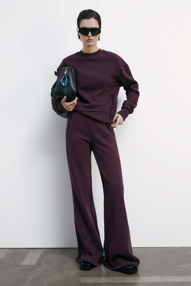 Flared sweatpants, Bordeaux, Patrizia Pepe