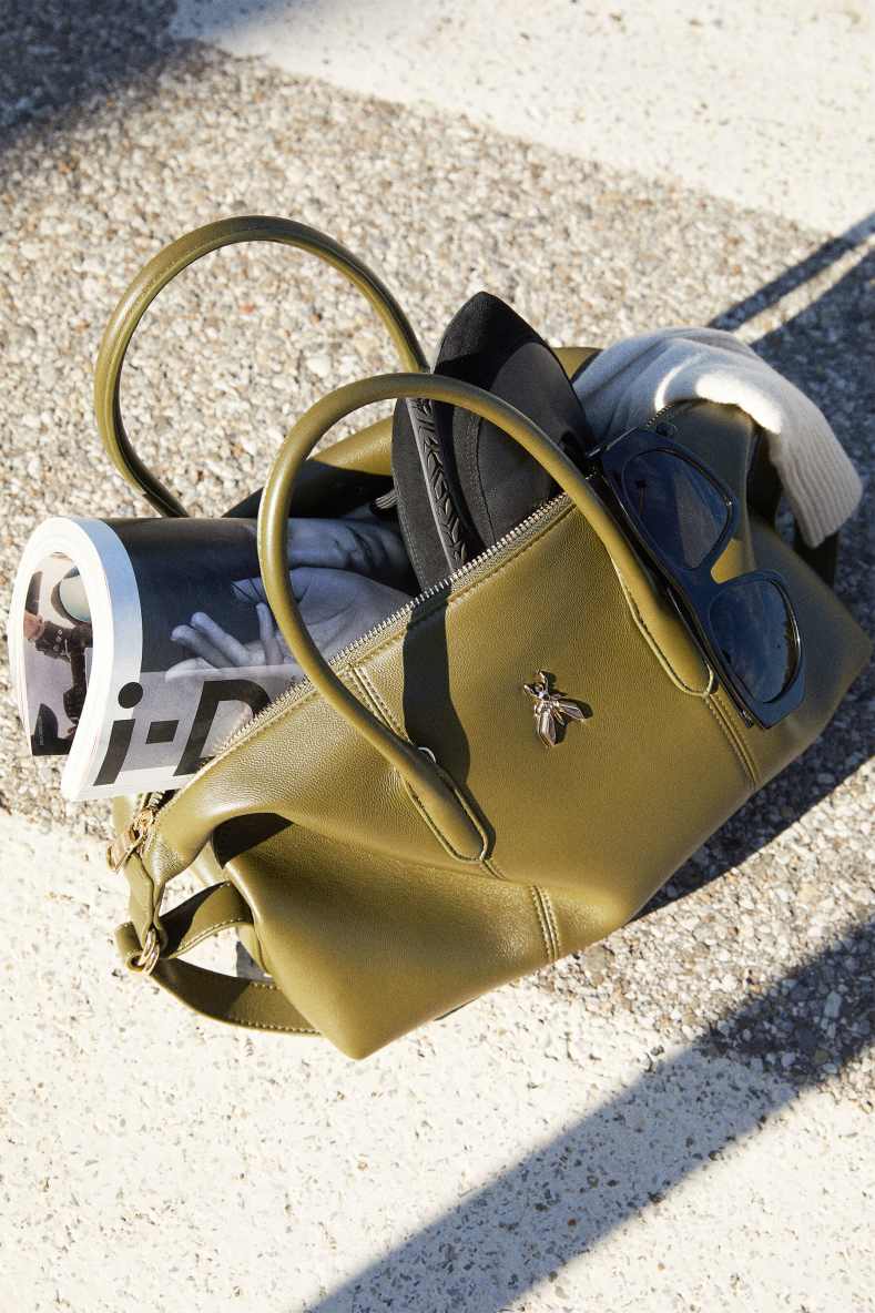 Borsa a bauletto New Business, Verde, Patrizia Pepe