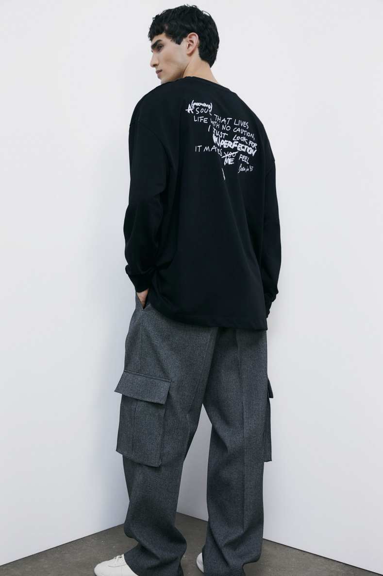 Cotton (IM)PERFECTION sweatshirt, Black, Patrizia Pepe