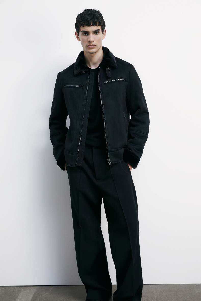 Padded jacket with soft collar, Black, Patrizia Pepe