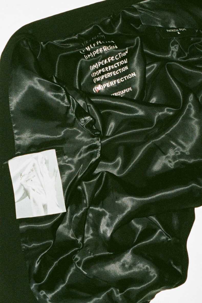 (IM)PERFECTION single-breasted reversible jacket in technical fabric, Black, Patrizia Pepe