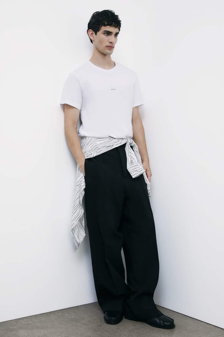 Pima cotton jersey t-shirt with logo, White, Patrizia Pepe