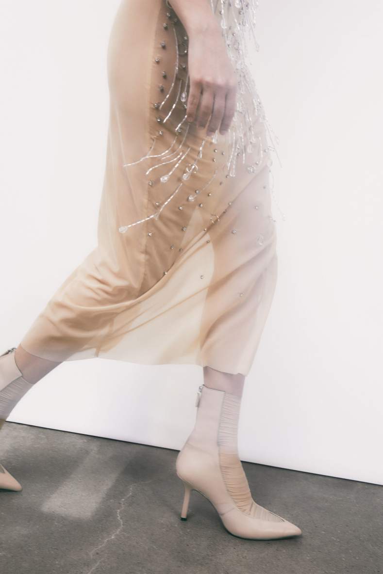 Minimal Shape Second Skin ankle boots, Beige, Patrizia Pepe