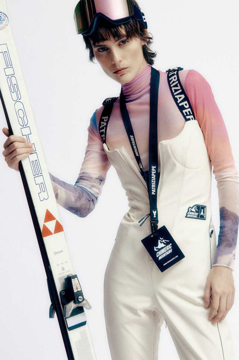 Chimeric Mountains ski suit, White, Patrizia Pepe