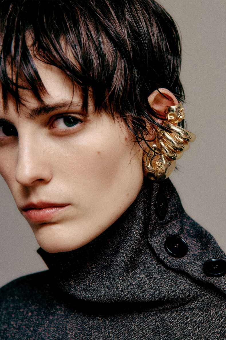 Earcuffs grandi Metal Circle, Oro, Patrizia Pepe