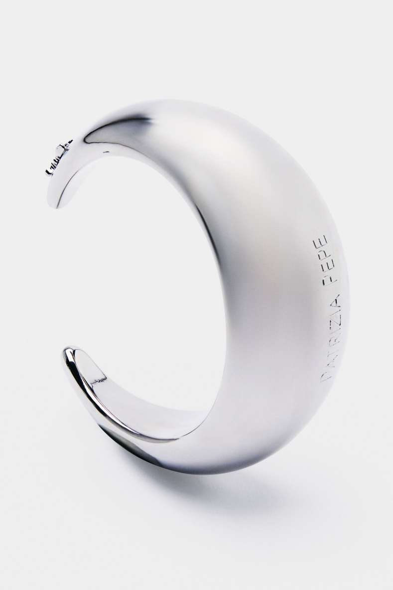 Metal Circle bracelet, Silver, Patrizia Pepe
