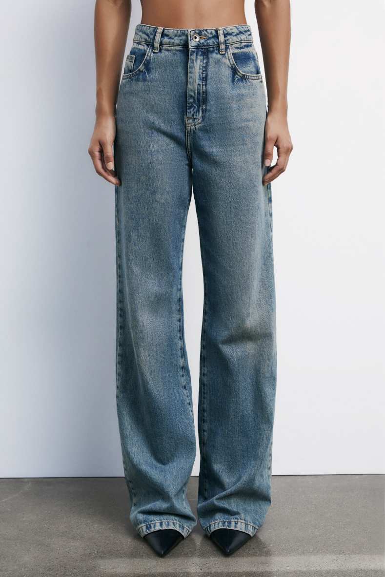 High-waisted straight jeans, Light Blue, Patrizia Pepe
